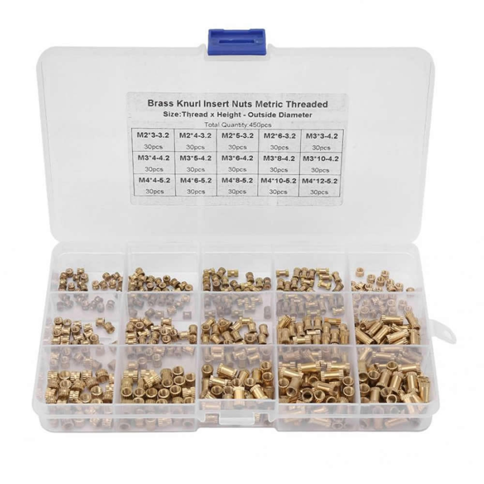 M2 M3 Threaded Inserts For Plastic Thermoset Brass Inserts For 3D Printed Injection Molding Press Threaded Nuts 4852133176222