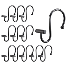 Shower Curtain Hooks, Rust Proof Shower Curtain Rings for Bathroom,Metal Decorative Shower Curtain Hooks Hangers