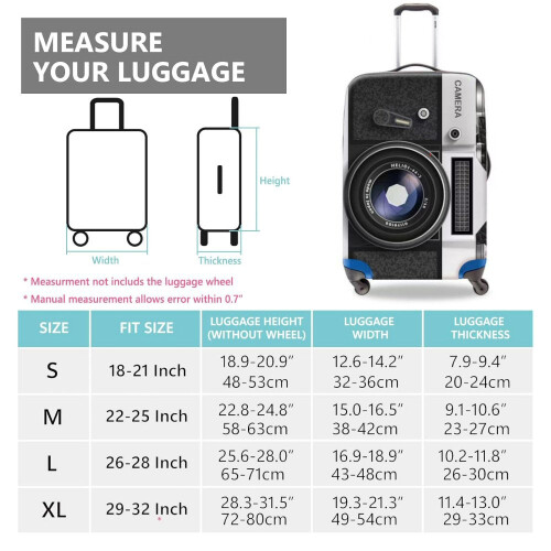 Suitcase Cover Protective Skin Elasticated Cover Camera 29x32 Inch Extra Large 2