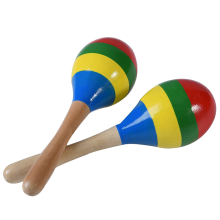 Maracas, chocalhos de percussão manual, instrumento musical de madeira para rumba, para crianças e adultos, conjunto de 2
