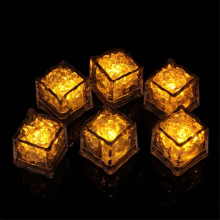 12 stuks waterdichte LED-ijsblokjes die knipperen in het donker, oplichten voor bar, club, drinkfeestdecoratie D