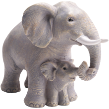 Elephant Statue - Decor Gifts for Women Home Office Bookshelf TV Stand Living Room