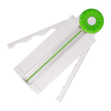 Coupe-papier artisanal : outil de scrapbooking 4 styles : ligne droite/pointillée/dentelle/empreinte pour découper des photos