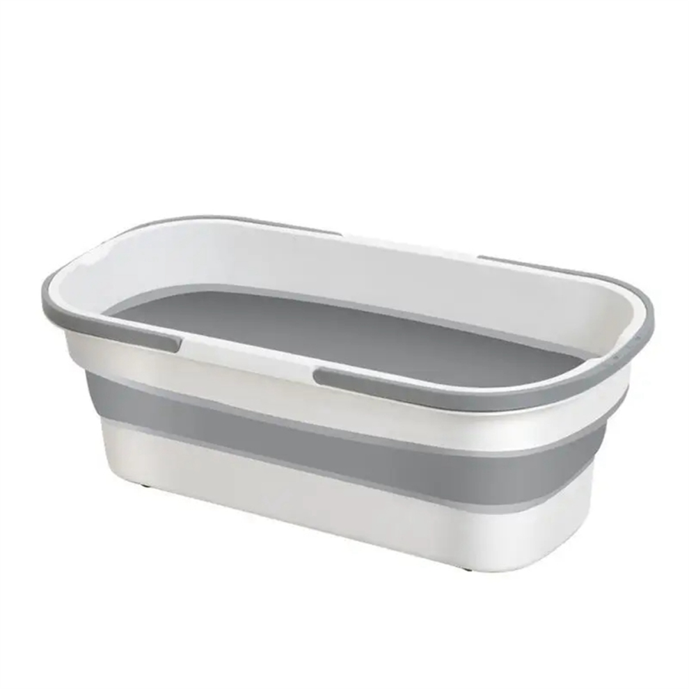Jojomino Portable Silicone Bucket For Household Large Mop Bucket Rectangular Thickened Plastic Folding Car Wash Bucket