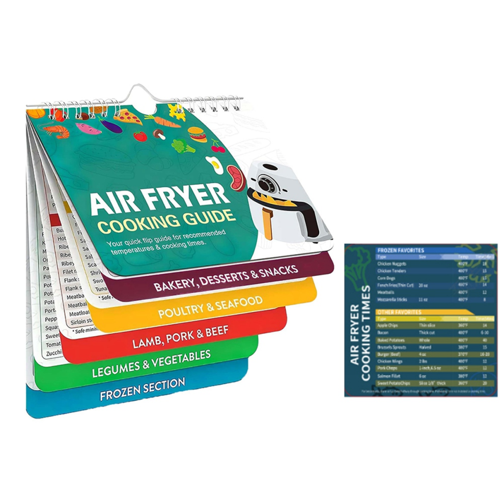 Air Fryer Recipe Book,Air Cooking Guide,Magnetic Book Schedule,Air Recipes Accessories