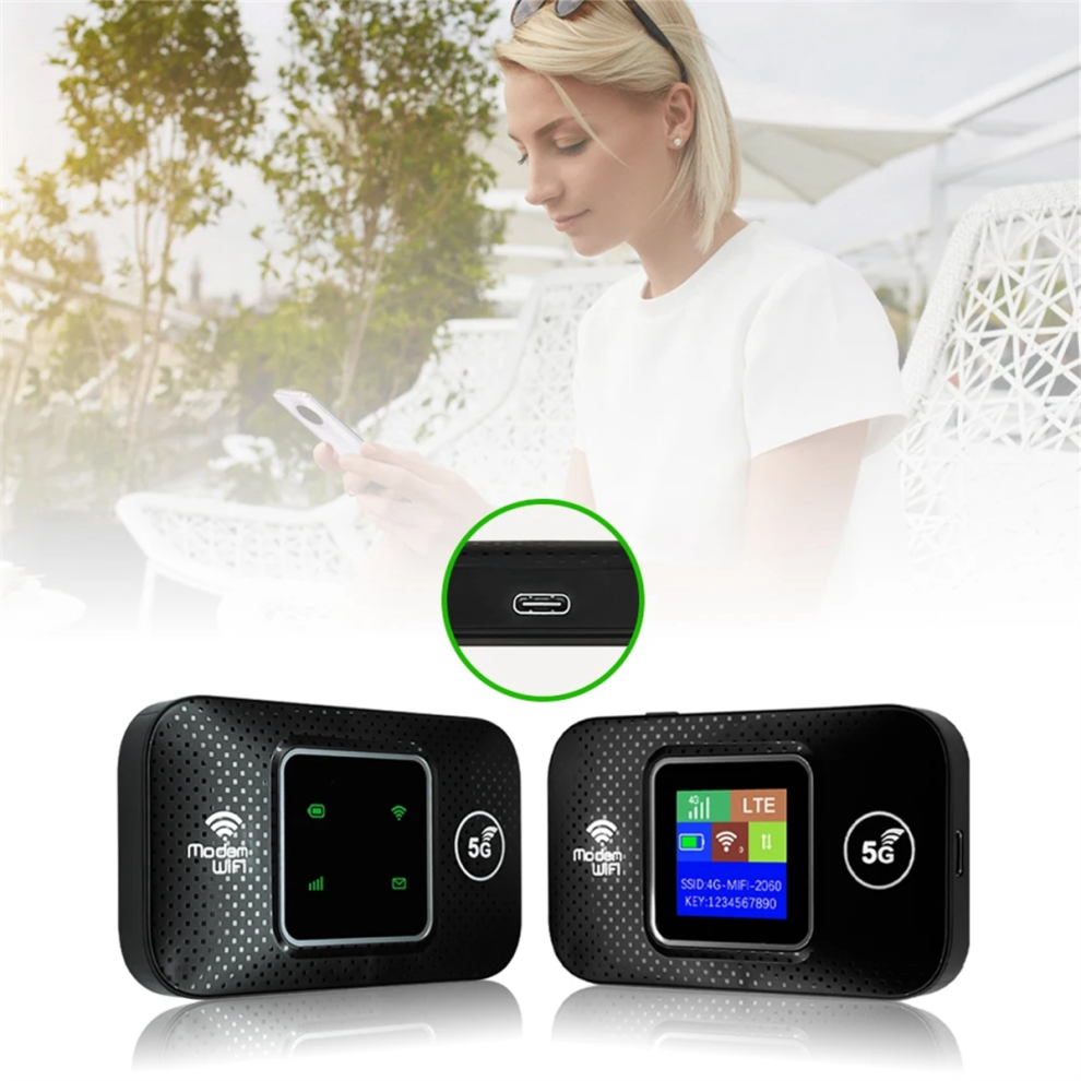 4G Lte WiFi Router Portable Mobile Hotspot 3000mAh 150Mbps Wireless Router with SIM Card Slot Repeater for Home