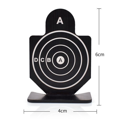 4 kpl IPSC Competitive Sports Mini Alloy Human Shape Targetit 2