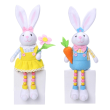 2Pcs Easter Gnomes Decorations,Easter Bunny Gnomes Plush ,Rabbit Gnomes Stuffed Doll Gifts for Tiered Tray Party Decor