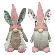 Easter Decorations, 2 Pcs Easter Gnomes Decor, Spring Gnomes Plush Swedish Tomte Elf Stuffed Doll,Easter Bunny Ornaments