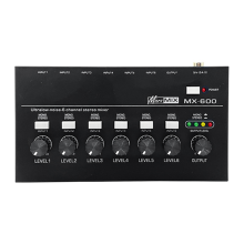 MX600 Ultra Low-Noise 6-kanaals lijnmixer Stereo/Single Track schakelaar microfoonvoorversterker