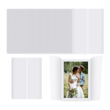50 folhas de velino pré-dobradas para convites 5X7, envelopes de velino 5X7 para convites de casamento, forros de envelope