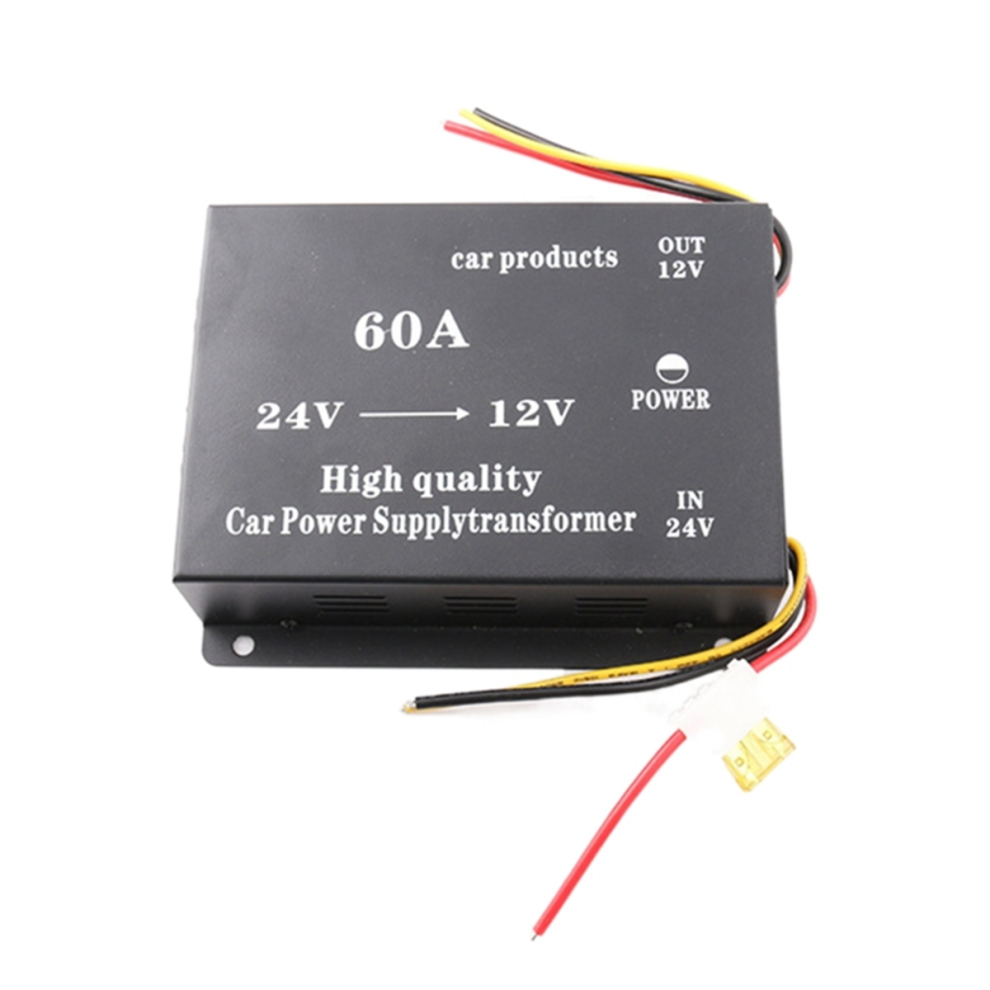 Car Truck Sound Power Adapter Reducer 24V To 12V 60A Voltage Reduction Converter 4852133197050
