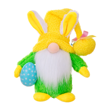 Cute Easter Gnome Gift, LED Light Up Gnome Lamp with Hat, Gnome Indoor Decorations for Home Yellow