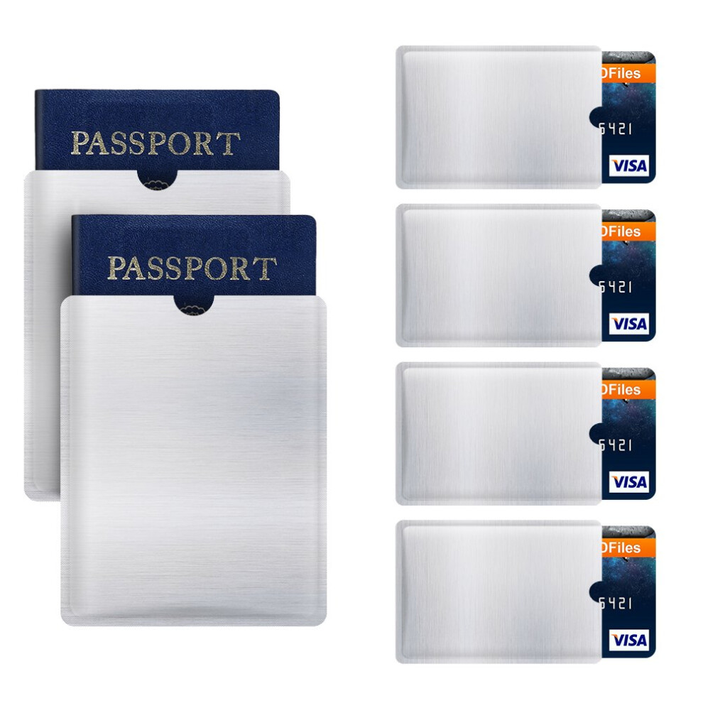 Pochette Antivol Avec Blocage Rfid Pour 4 Cartes De Cr?Dit Et 2 Passeports-image