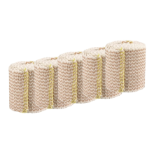 5 Rolls Elastic Bandage Wrap - Compression Bandage with Self Closing and Extra Clips, Free Latex Bandage for Sports,A