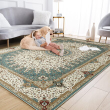 (200 x 290 cm (6 ft 5 in x 9 ft 5in)- Extra Large Rugs Living Room Floor Carpet Indoor Outdoor Rug, Willow Green) Area Rugs Living Room Traditional Rug Soft Carpet