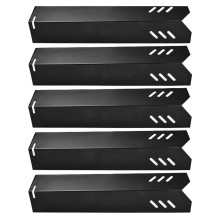 5pcs Grill Heat Plates 15 Inch Porcelain BBQ Heat Plate Grill Cover Burner Cover for Backyard Grill BY13-101-001-1