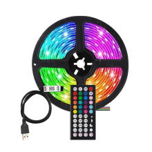 5M LED Lights Strips with 44Key Remote Control Bluetooth LED RGB Light Strip Flexible Light for Home Christmas Holiday