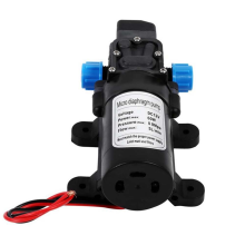 Pompa elettrica per acqua agricola DC 12V 60W 120PSI 5L/MIN Mini spruzzatore per acqua a membrana ad alta pressione nera per autolavaggio
