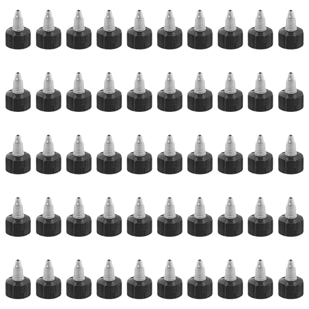 Twist Bottle Caps, 50Pcs 24-410 Squeeze Cap Replacement Caps For Water Glue Dispensing Bottles 4852133118543