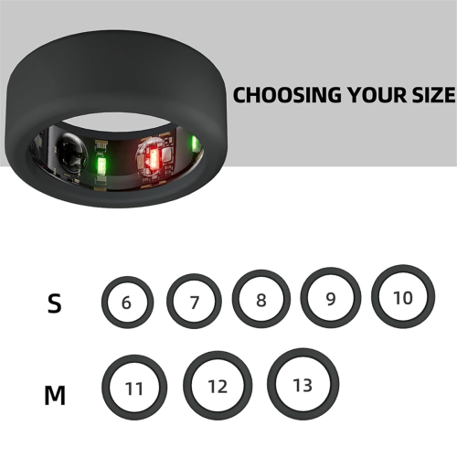 Protetor de anel compatível com Oura-Ring Gen3, capa elástica de silicone para exercícios, 3 peças M 2