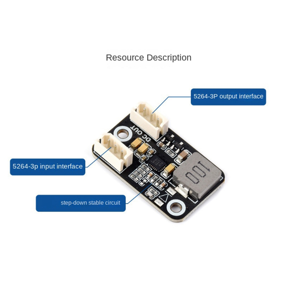 Buck Mini Module Dc Buck Adapter 30Cm Connection Line 7.2V Buck Regulator Bus Servo Adapter For Sc15 Servo Sc09 Servo 4852133120478
