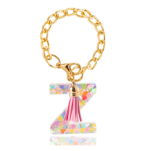 Lettercharm Accessoires voor Stanley-Cup 1 STUKS Leuke initiaal sleutelhanger handvatcharm voor Stanley-Tumbler voor vrouwen Meisjes, Z
