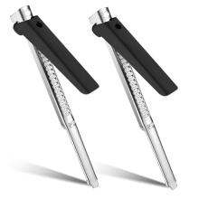 Moeiteloze pottenopeners voor artritis voor senioren, antislip flessenopener, handmatige dekselopener voor blikopeners, zwart