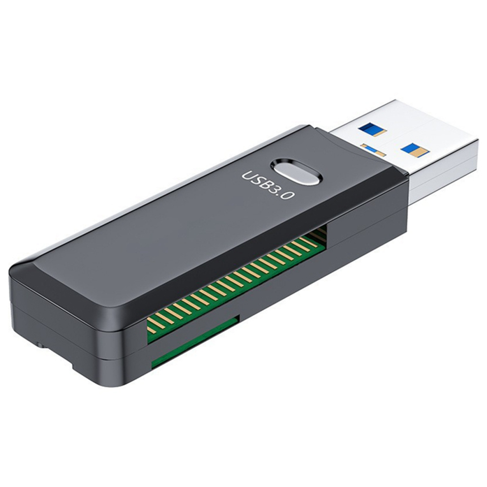 2 In 1 Usb 3.0 Card Reader Tf/Sd Card Reader High Speed Data Transmission Smart Cardreader For Pc Laptop Black 4852133125220