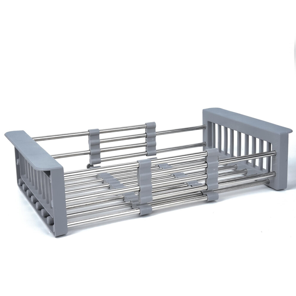 Égouttoir à vaisselle extensible pour évier de cuisine, panier à vaisselle, filtre à vaisselle, égouttoir à vaisselle multifonctionnel