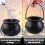 12 kpl minimusta pata kahvalla Halloween Witch Pot makeispidike varten 3