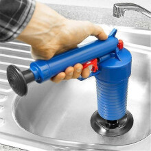 Drain Blaster Ed Plunr Gun, Ful Drain Clog Remover Sink Plunr Opener Pump Compatible with Bath Toilets, Bathro