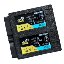 Για NerdMiner V2 DUO 156K/S Dual Screen BTC Solo Lottery Miner Bitcoin Nerd Miner Black