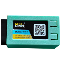 Για Nerdminer V2 Pro Miner Hashrate 78K/S BTC Lottery Solo Miner Nerd Miner με Fan Green