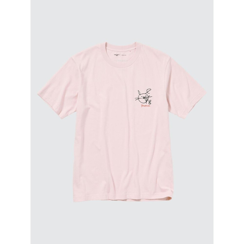 (10 PINK/XL) Uniqlo Japan Peace For All Graphic T Shirt  Short Sleeve  Regular Fit  Haruka Ayase