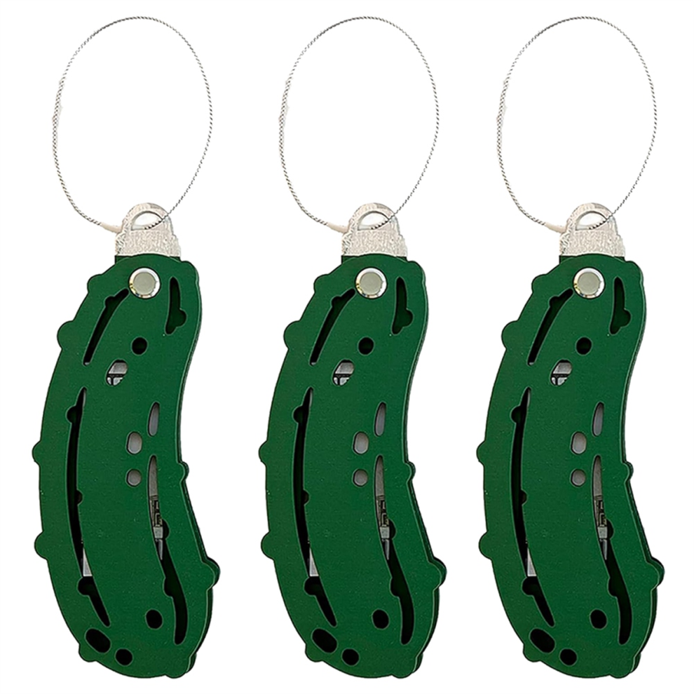 Christmas Pickle Money Holder Ornament Jewelry Money Clip, Unique Wooden Christmas Cash Gift 4851067615722