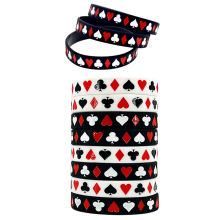Pulseira de silicone para cartas de pôquer, pulseira de pôquer com tema de pôquer de cassino de Las Vegas, decoração de aniversário, presente