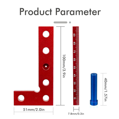 Square Center Finder, Positioning Square, Square Center Marking Finder Tool, Compact Size Square Center Scriber Tool 2