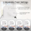 Automatic Soap Dispenser Touchless,4-Level Adjustable Foaming Hand Soap Dispenser, Auto Soap Dispenser Wall Mount,White 3