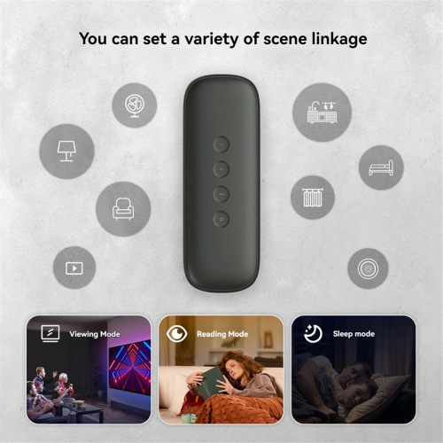 Tuya ZigBee Smart Scene Switch 4 Button Wireless Smart Switch Button Controller for Light Strip Curtain Motor Smart Home 2
