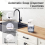Automatic Soap Dispenser Touchless,4-Level Adjustable Foaming Hand Soap Dispenser, Auto Soap Dispenser Wall Mount,White 4