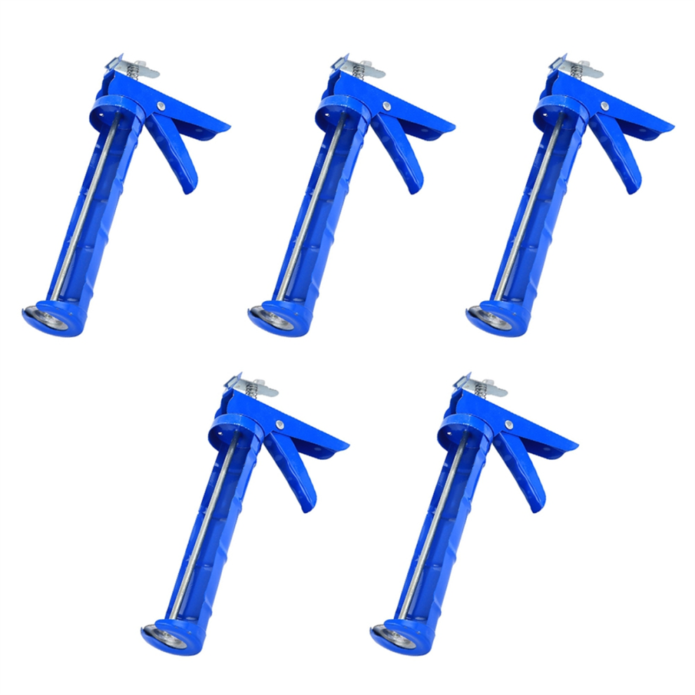 5Pcs Caulking Tool, 10:1 Thrust Ratio, Caulk Tool No Drip, Filling Hand Caulking Tool For Glass Glue Blue 4851067618143