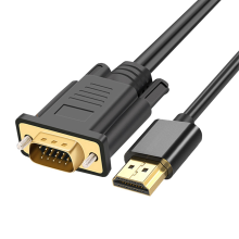 HDMI-Compatible to VGA Converter Cable 1080P Gold Plated for PC, Laptop, Switch, TV Box 1M Long Video Cord