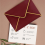 100 envelopes de convite A7 cor vinho com borda dourada, 5x7 polegadas, aba em V, selagem rápida - perfeitos para ocasiões especiais 7
