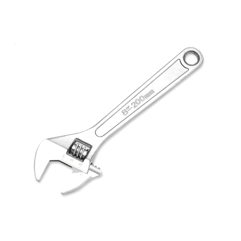 8Inch Adjustable Wrench Large Openin Long Handle Universal Spanner Carbon Steel Mechanical Workshop Hand Repair Tools 4851067619928
