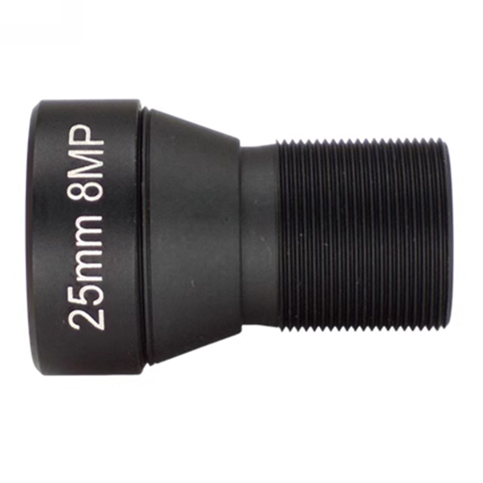 Hd 4K 8Mp Cctv Lens 25Mm M12 Mount Low Distortion Aperture F1.6 Format 1/1.8Inch Lens Only For Action Camera Black 4851067620344