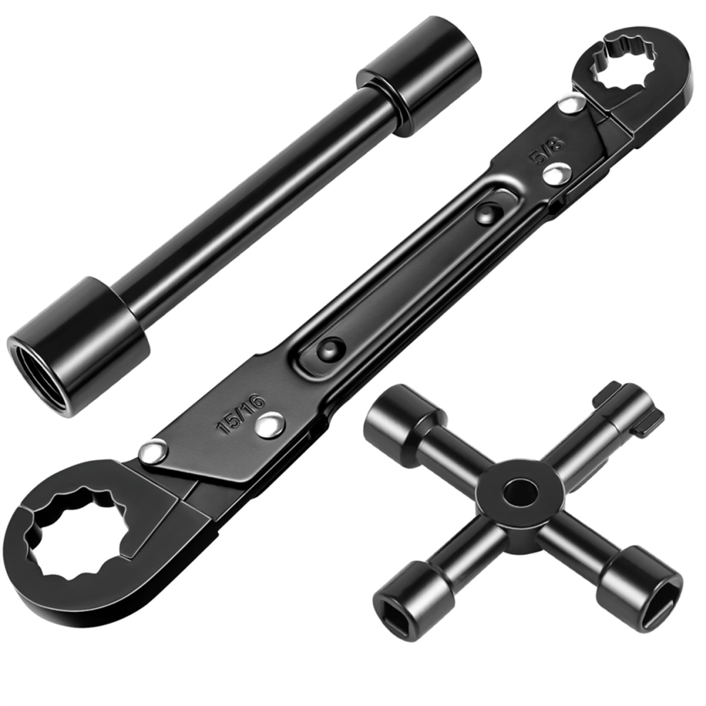 Angle Stop Wrench Kit, Plumbing Tools, Angle-On Plumber For And Supply Nut Installations 4851067621532