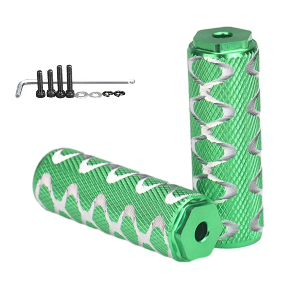 Tige de fixation pour pédale arrière de vélo pliant de montagne, verte