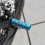 Supporto per pedale posteriore per bicicletta pieghevole da montagna, rosso 8