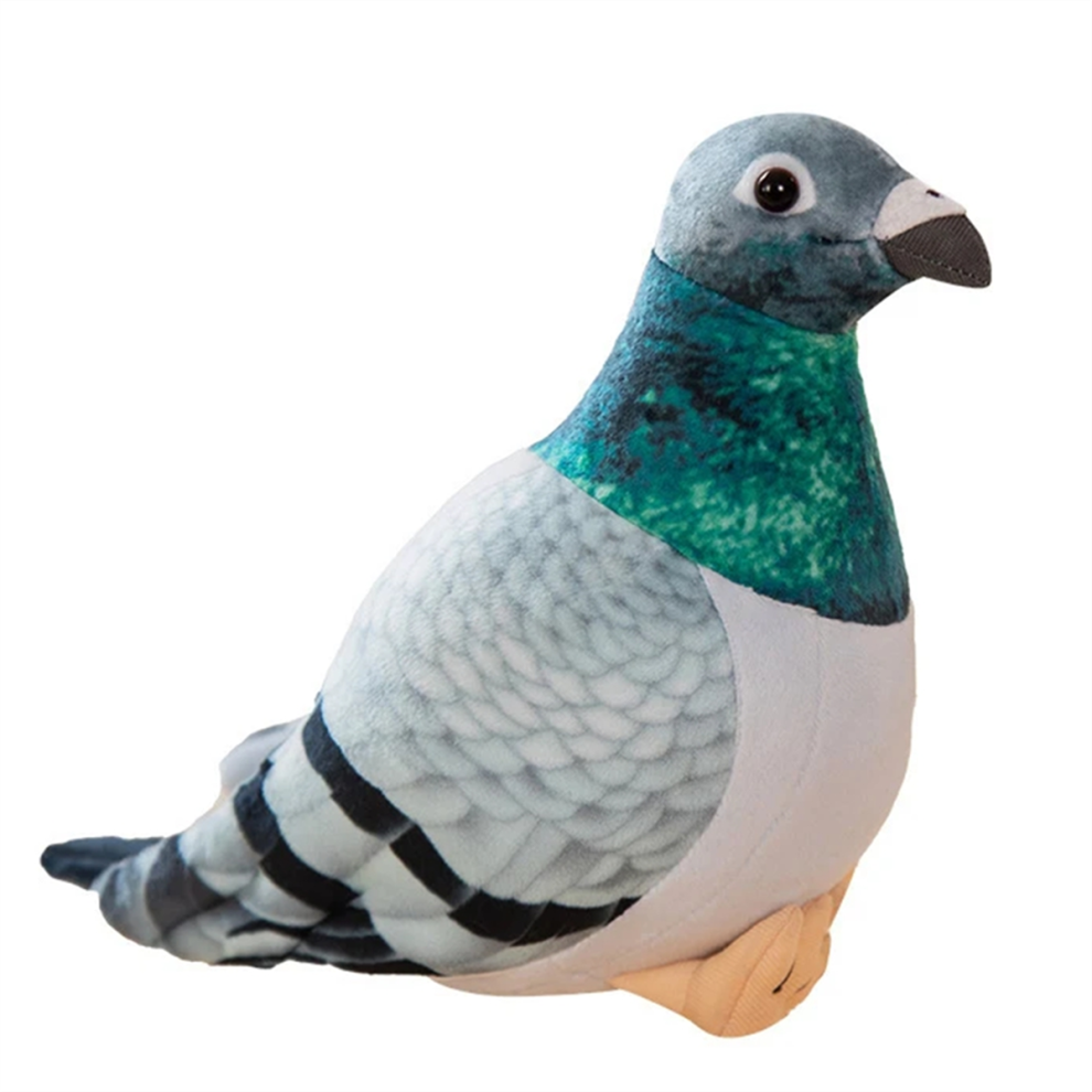 Jojomino Bird Plush Toy Simulation Pigeon Cute Animal Doll Photography Props Home Decoration Gift As Shown